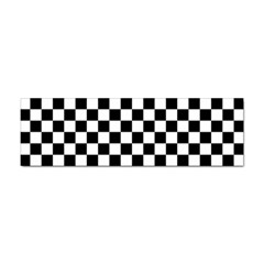 Black White Checker Pattern Checkerboard Sticker (bumper)