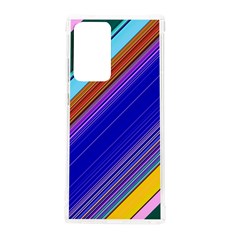 Color Lines Slanting Green Blue Samsung Galaxy Note 20 Ultra Tpu Uv Case by Pakjumat