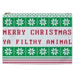 Merry Christmas Ya Filthy Animal Cosmetic Bag (XXL) Front