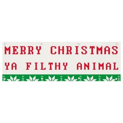 Merry Christmas Ya Filthy Animal Banner And Sign 9  X 3  by Pakjumat