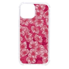 Cute Pink Sakura Flower Pattern Iphone 13 Mini Tpu Uv Print Case by Pakjumat