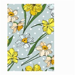 Narcissus Floral Botanical Flowers Small Garden Flag (two Sides) by Pakjumat