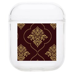 Vector Gold Ornament Pattern Seamless Damask Soft Tpu Airpods 1/2 Case by Pakjumat