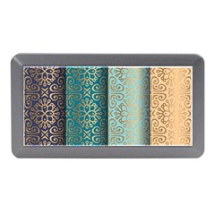 Gold Pattern Texture Golden Ornament Memory Card Reader (mini) by Pakjumat