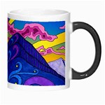 Abstract Paisley Art Pattern Design Fabric Floral Decoration Morph Mug Right