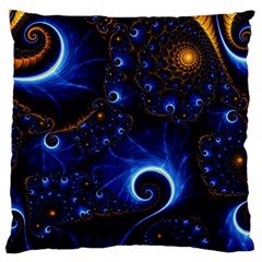 Abstract Design Art Pattern Wallpaper Shape Decoration Large Premium Plush Fleece Cushion Case (Two Sides)