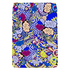 Blue Yellow Background Pattern Vector Texture Paisley Removable Flap Cover (s) by Pakjumat