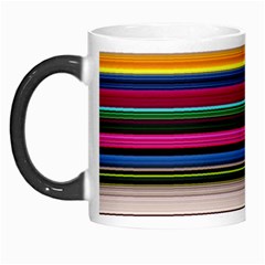 Horizontal Lines Colorful Morph Mug by Pakjumat