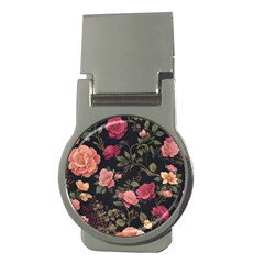 Flower Pattern Money Clips (round)  by Pakjumat