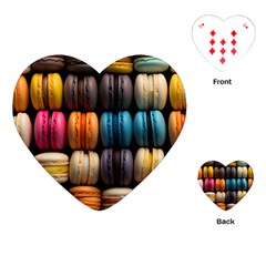 Macaroon Sweet Treat Playing Cards Single Design (heart) by Pakjumat