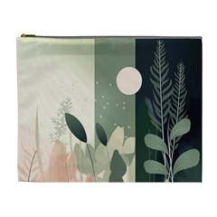 Spring Floral Plants Foliage Minimal Minimalist Cosmetic Bag (xl)