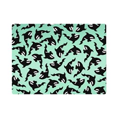 Orca Killer Whale Fish Premium Plush Fleece Blanket (mini) by Pakjumat