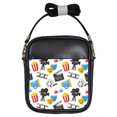 Cinema Icons Pattern Seamless Signs Symbols Collection Icon Girls Sling Bag