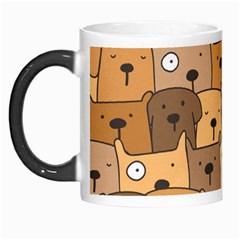 Cute Dog Seamless Pattern Background Morph Mug by Pakjumat