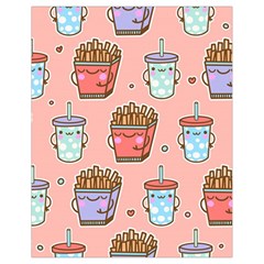 Cute Kawaii Food Seamless Pattern Drawstring Bag (small) by Pakjumat