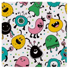 Funny Monster Pattern Uv Print Square Tile Coaster  by Pakjumat