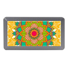 Mandala Patterns Yellow Memory Card Reader (mini) by Pakjumat