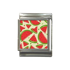 Cute Watermelon Seamless Pattern Italian Charm (13mm) by Pakjumat