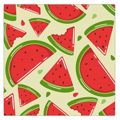 Cute Watermelon Seamless Pattern Square Satin Scarf (36  X 36 ) by Pakjumat