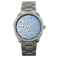 Drop Water Background Macro Splash Rain Drink Sport Metal Watch