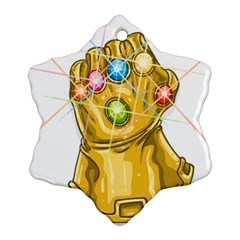 The Infinity Gauntlet Thanos Snowflake Ornament (two Sides)