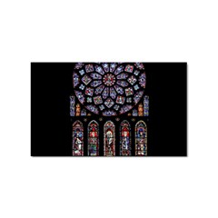 Chartres Cathedral Notre Dame De Paris Stained Glass Sticker (Rectangular)