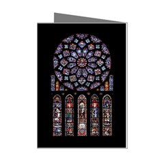 Chartres Cathedral Notre Dame De Paris Stained Glass Mini Greeting Cards (Pkg of 8)