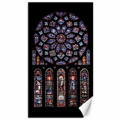 Chartres Cathedral Notre Dame De Paris Stained Glass Canvas 40  x 72 