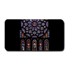 Chartres Cathedral Notre Dame De Paris Stained Glass Medium Bar Mat by Maspions