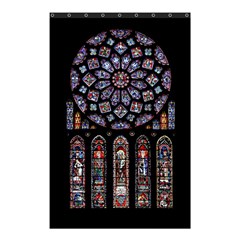 Chartres Cathedral Notre Dame De Paris Stained Glass Shower Curtain 48  X 72  (small) 