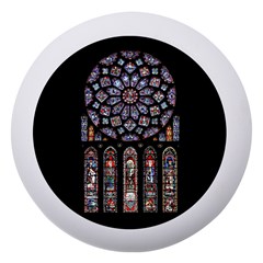 Chartres Cathedral Notre Dame De Paris Stained Glass Dento Box with Mirror