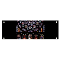 Chartres Cathedral Notre Dame De Paris Stained Glass Banner and Sign 6  x 2 