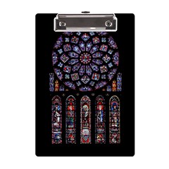 Chartres Cathedral Notre Dame De Paris Stained Glass A5 Acrylic Clipboard