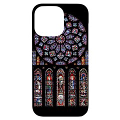 Chartres Cathedral Notre Dame De Paris Stained Glass iPhone 14 Pro Max Black UV Print Case