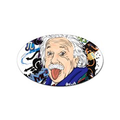 Albert Einstein Physicist Sticker (oval)