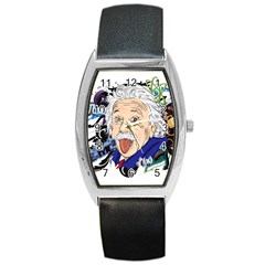 Albert Einstein Physicist Barrel Style Metal Watch