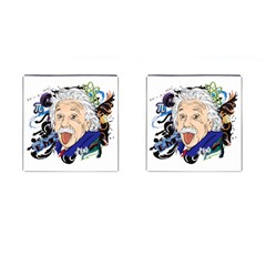 Albert Einstein Physicist Cufflinks (square)