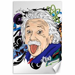 Albert Einstein Physicist Canvas 24  X 36 