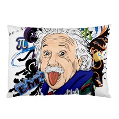 Albert Einstein Physicist Pillow Case (two Sides) by Maspions