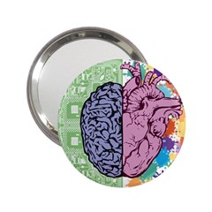 Brain Heart Balance Emotion 2 25  Handbag Mirrors by Maspions