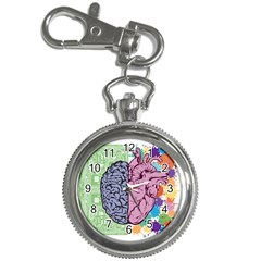 Brain Heart Balance Emotion Key Chain Watches