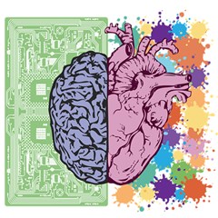 Brain Heart Balance Emotion Play Mat (square) by Maspions