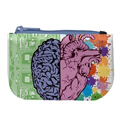 Brain Heart Balance Emotion Large Coin Purse