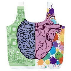 Brain Heart Balance Emotion Full Print Recycle Bag (xxxl)