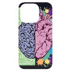 Brain Heart Balance Emotion Iphone 14 Pro Black Uv Print Case