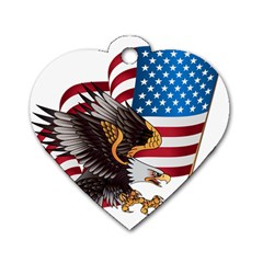 American Eagle Clip Art Dog Tag Heart (one Side)