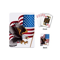 American Eagle Clip Art Playing Cards Single Design (mini) by Maspions