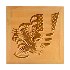 American Eagle Clip Art Wood Photo Frame Cube by Maspions