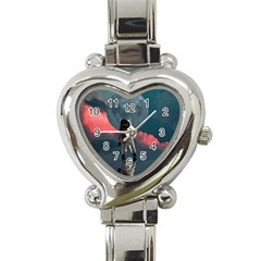 Astronaut Moon Space Nasa Planet Heart Italian Charm Watch