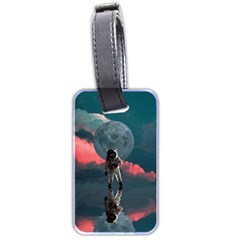 Astronaut Moon Space Nasa Planet Luggage Tag (two Sides)